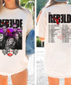 Rebelde Tour 2023 Shirt, 2 sides Rebelde Tour Shirt 2023, RBD Touring Shirt, Rbd Fans Sweatshirt, Rebelde Fans Gift