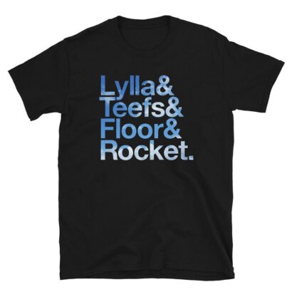 Lylla and Rocket and Floor and Teefs Shirt, Lylla & Teefs Floor Rocket Sky Unisex Shirt