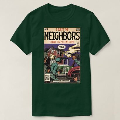 Neighbors Comic Book Inspired Tee, J. Cole Vintage T-shirt, Manga Streetwear, Anime Shirt