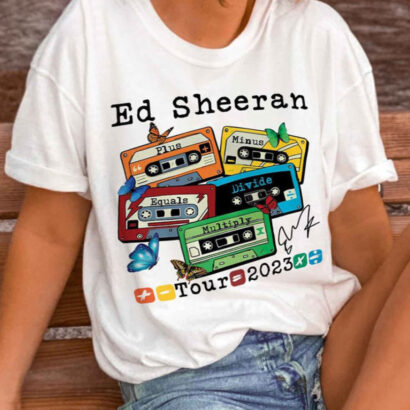 Ed Sheeran Cassette Shirt, Mathematics America Tour Shirt, Ed Sheeran Shirt