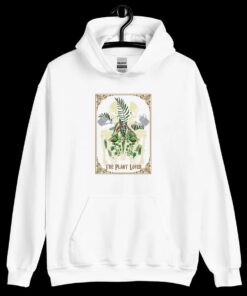 The Plant Lover Tarot Card Skeleton Hoodie, The Plant Lover Tarot Card Skeleton shirt