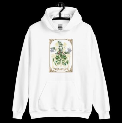 The Plant Lover Tarot Card Skeleton Hoodie, The Plant Lover Tarot Card Skeleton shirt