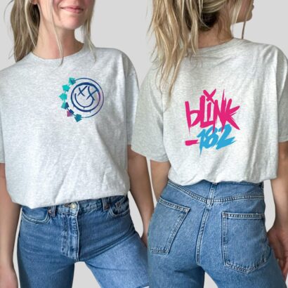 Blink-182 Shirt, Blink-182 World Tour Tee, Music Band Blink-182 Pop-Punk