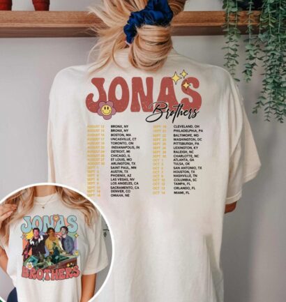 Jonas Brothers Shirt, Joe Jonas Double sided shirt, Jonas Brothers Tour 2023 Shirt