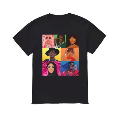 Female Rappers Shirt, Nicki Minaj, Gangsta Boo, Megan Thee Stallion, Lauryn Hill, Cardi B, Lil' Kim, Missy Elliott