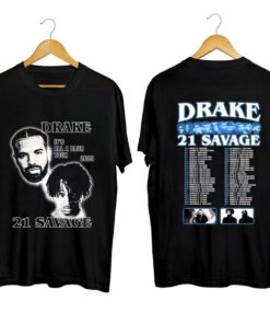 Vintage Drake 21 Savage Tour Rescheduled Shirt, Drake It's All A Blur Tour 2023 Shirt, Drake 21 Savage Tour