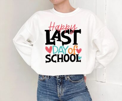 Last Day Of School Retro Shirt, Funny Teacher Shirt, School T-Shirt, End Of School Tee