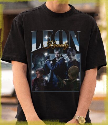 LEON Shirt, LEON Vintage T-Shirt, Horror Game Shirt, Leon Vintage 90s Tee, Leon Fan Tees