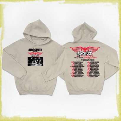 Aerosmith 2023 – 2024 Peace Out Farewell Tour Band Photo Hoodie, Aerosmith Shirt