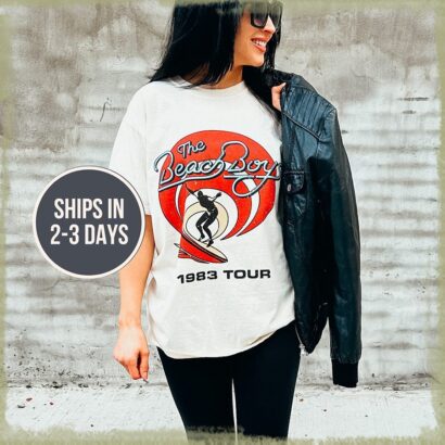 The Beach Boys Band Tee, Old School Vintage Band Tee, Vintage Retro Graphic Shirt