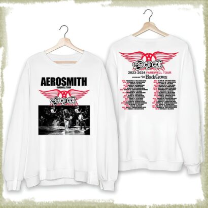 Aerosmith 2023 – 2024 Peace Out Farewell Tour Band Photo Sweatshirt, Aerosmith Shirt