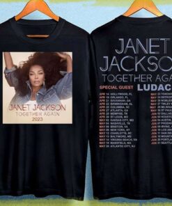 Janet Jackson Tour 2023 Unisex Shirt,Janet Jackson Together Again Tour 2023 Shirt, Janet Jackson Vintage Shirt