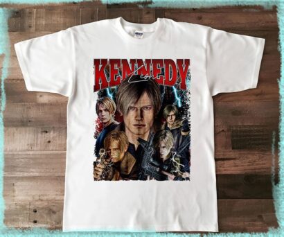 Leon T Shirt, Leon kennedy Residence Evil Shirt, Leon RE4 Shirt