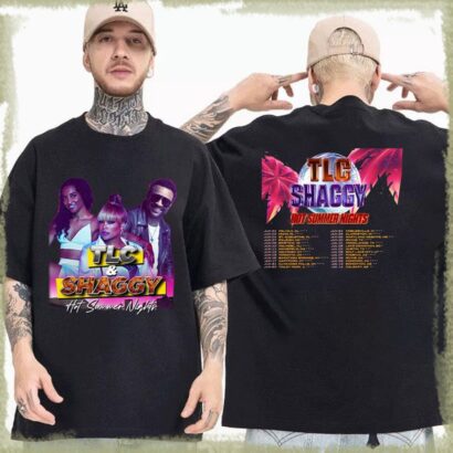 TLC and Shaggy Hot Summer Night Tour 2023 Shirt, TLC and Shaggy Shirt, Hot Summer Night Concert Shirt