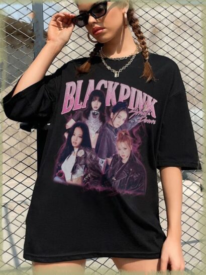 Blackpink Shirt, Black Pink Shut Down Shirt, BlackPink Homage Vintage 90s Style Tees