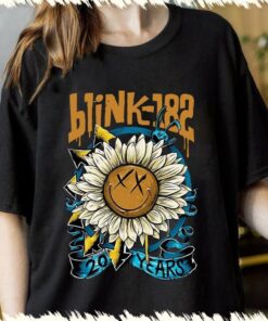 Blink182 The World Tour 2023 Tshirt, Blink Smile 182 Shirt