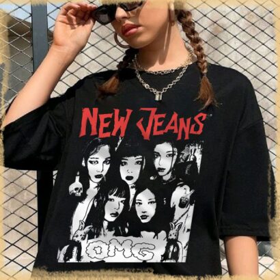 Newjeans OMG Vintage Shirt, Newjeans Band Girl Kpop Shirt, Newjeans Merch Sweatshirt