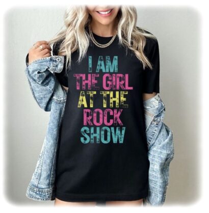 Fun Concert T-Shirt , I Am The Girl At The Rock Show Shirt, Blink 182 Shirt