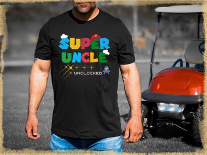 Super Uncle Shirt, Super Uncle Mario t Shirt, Uncle Birthday Gift, Uncle To Be Shirt, Best Uncle Ever, Fathers Day Gift Uncle Shirt