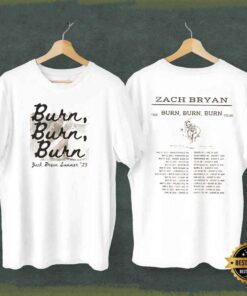 Zach Bryan Burn Burn Burn Tour Fan Gift Shirt