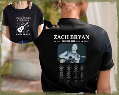 Zach Bryan Shirt, Zach Bryan The Burn Burn Burn Tour 2023 Shirt