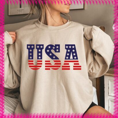 4th of July America Sweatshirt, USA Sweatshirt