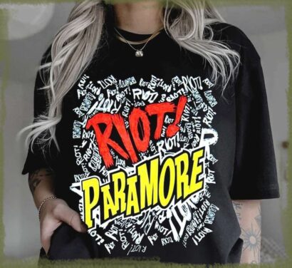 Vintage Riot Paramore T-shirt, Rock Band Shirt, This Is Why Tour 2023 shirt, Music Tour Merch, Riot Paramore T-shirt