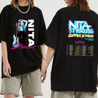 Nita Strauss Summer Storm 2023 Tour Shirt, Nita Strauss Shirt, Nita Strauss 2023 Concert Shirt