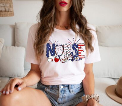 4th of July Nurse Shirt, Nurse Shirt, Nurse 4th of July Shirt