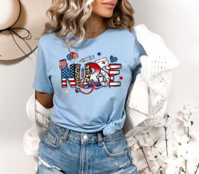 Nurse 4th Of July Shirt, Nurse Gift, American Nurse Shirt