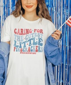 Nicu 4th of july shirt, nicu nurse shirt, American Nurse T-Shirt