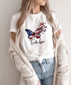 Inspirational Freedom Shirt, Womens 4th Of July Shirt, American USA Flag Shirt