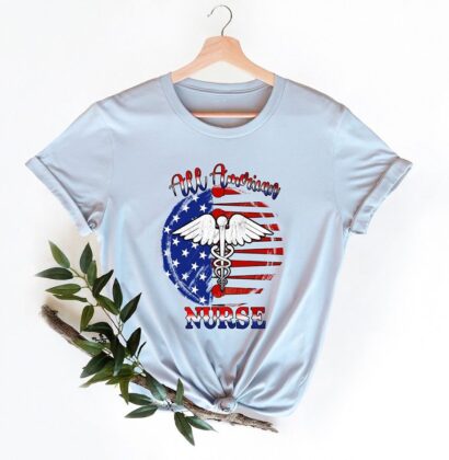 American Nurse Shirt, 4th of July Nurse Shirt