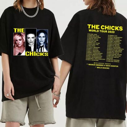 The Chicks 2023 World Tour Shirt, The Chicks Band Shirt, The Chicks 2023 Concert Shirt