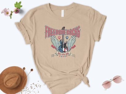 4th of July Freedom Rocks Shirt, Independence Day Shirts