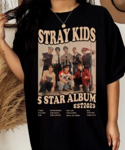 Stray Kids Retro Shirt, Stray Kids 5 Star Shirt, Stray Kids Maniac Tour Shirt