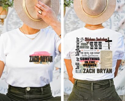 Zach Bryan Shirt, American Heartbreak Album Cover Printed Front And Back Shirt