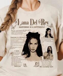 Lana Del Rey Shirt, Happiness Is a Butterfly, Lana Del Rey Tour 2023