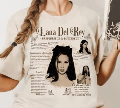 Lana Del Rey Shirt, Happiness Is a Butterfly, Lana Del Rey Tour 2023