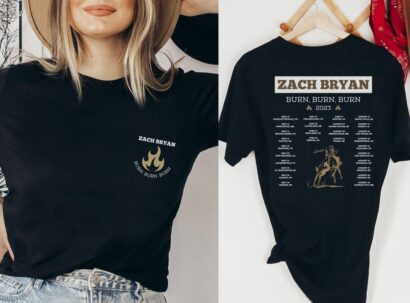 Zach Bryan Burn Burn Burn Tour 2023 Shirt, Zach Bryan Concert Fan Shirt