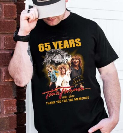 65 Years Tina Turner 1957-2022 thank You for the memories signature shirt