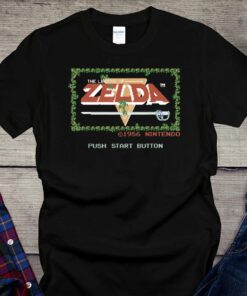 Zelda Shirt, Nintendo Legend of Zelda Classic Nes Title Screen Shirt