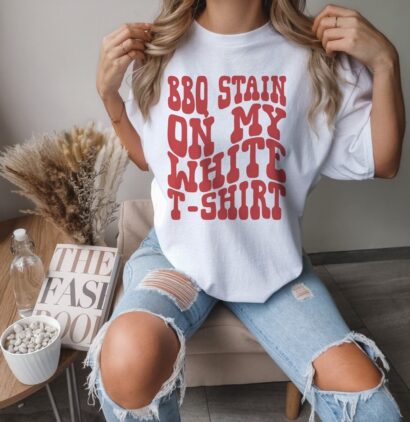 BBQ Stain tshirt, 4th BBQ Shirt