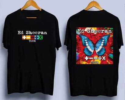 The Mathematics 2023 Tour Shirt, Ed. Sheeran Butterfly Tee