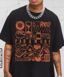 Paramore Doodle Art Shirt, Paramore Album Lyrics Merch Tee Sweatshirt Hoodie