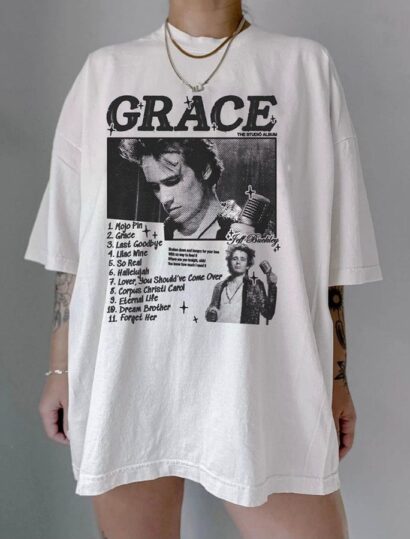 Jeff Buckley Mystery White Boy Tour 1995 Music Tour T-Shirt, Jeff Buckley Shirt