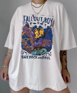 Save Rock And Roll t-shirt, Fall Out Boy Summer Tour T-Shirt