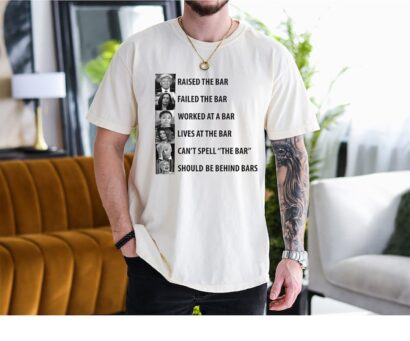 Trump Raised The Bar Tee, Funny Biden Can't Spell The Bar Shirt, Anti Biden Meme