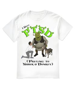 I Have PTSD Shirt, Praying To Shrek And Donkey T-shirt