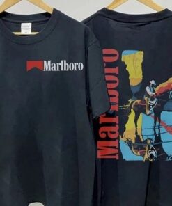 Marlboro Shirt, Vintage 80s Marlboro Cowboy T-shirt,Marlboro Cowboy Shirt